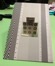 DSLR Lens Focus Calibration Tool Alignment Folding Ruler Card for AF Test 2pcs.