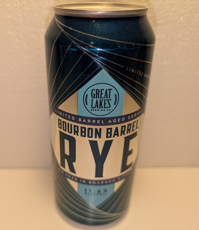 Bourbon Barrel Rye 16oz beer can Great Lakes Brewing Co. Cleveland 2025 - EMPTY