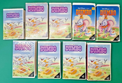 LOT of DISNEY BLACK DIAMOND VHS TAPES: Dumbo - Different Versions - BetaMax