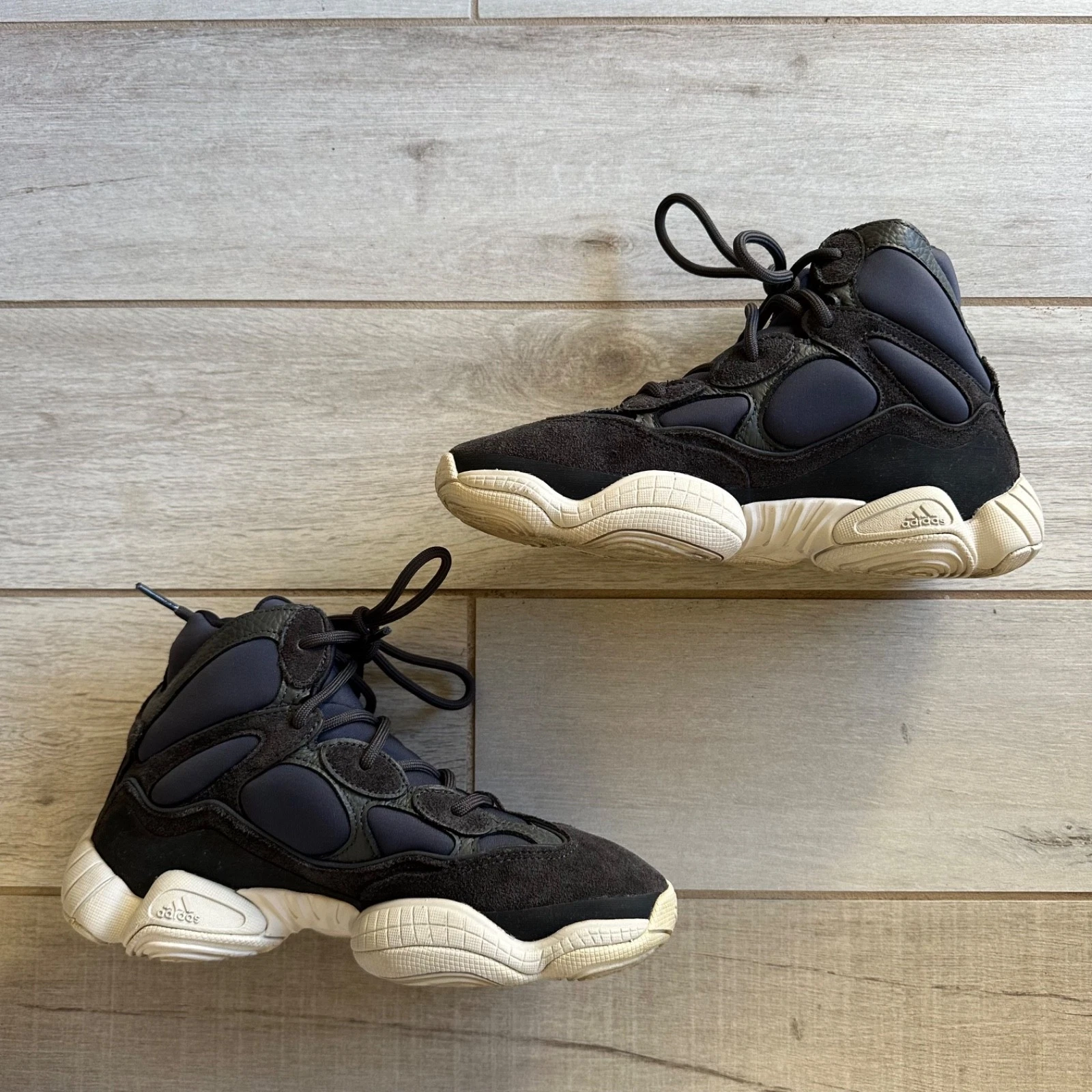 Adidas Yeezy 500 High Ardesia Blu Scamosciato Maglia US Uomo 6.5