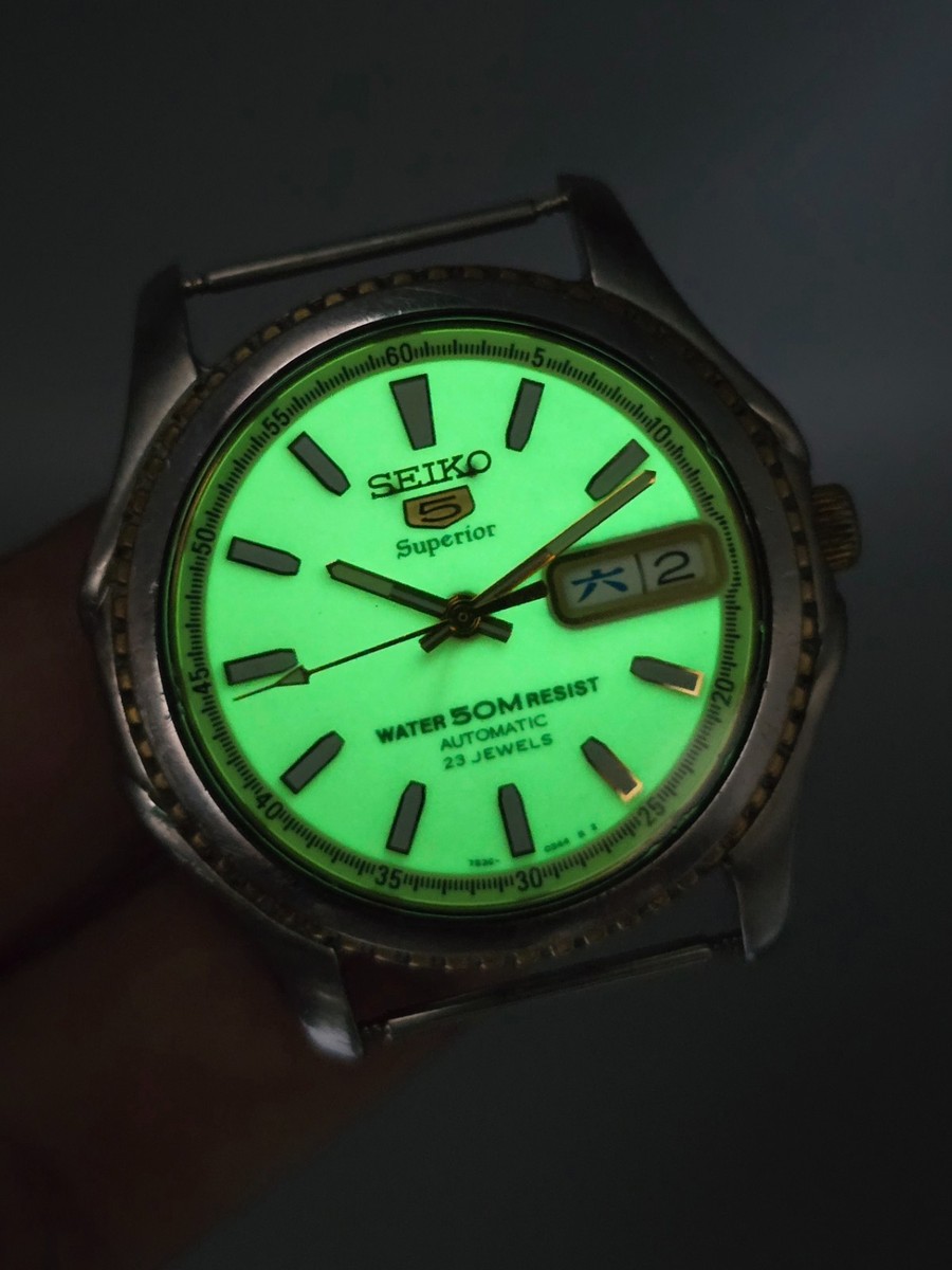Seiko 5 Superior 1998 Automatic 7S36-0090 23 Jewels Japan Men's
