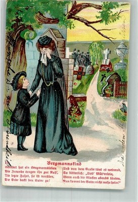 38179810 - embossed print mourning mother with child after pit accident on the