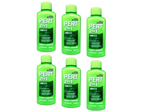 Plus 2-in-1 Shampoo & Conditioner, Classic Clean 1.70 oz (Pack of 6)