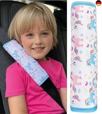 HECKBO 1x Kinder Auto Gurtpolster Gurtschutz mit Einhorn Unicorn Motiv -