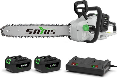 40V 16-Inch Brushless Cordless Chainsaw with Battery and Charger, Battery Operat