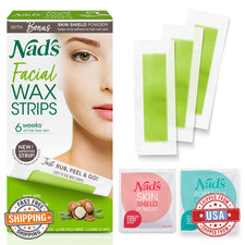 Nad's Facial Wax Strips - Hypoallergenic Hair Removal for All Skin Types