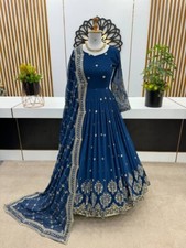 PRESENTING NEW FAUX GEORGETTE GOWN WITH ATTRACTIVE DUPATTA FOR WEDDING WEAR
