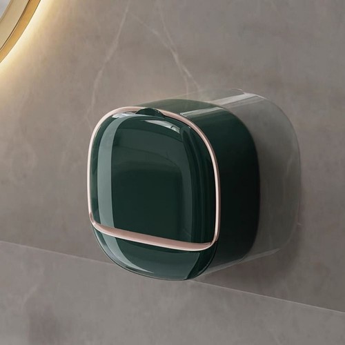Punch-Free Soap Dish Wall Mounted Storage Rack Drain Soap Box Unisex - Picture 14 of 15