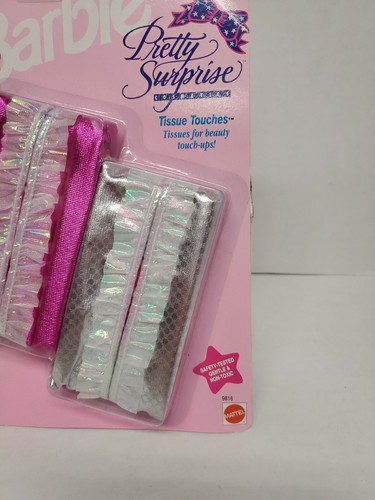 Barbie Pretty Surprise Tissue Touches 1991 Vintage Kosmetik selten gekrempelt - Bild 6 von 6