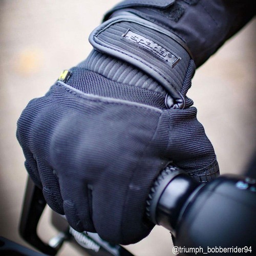 Spada Splash Short Textile Summer Motorcycle Gloves CE Vented Motorbike - Picture 4 of 5