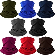 Polar Fleece Neck Warmers Scarf Winter Thick Windproof Cycling Balaclava Bandana