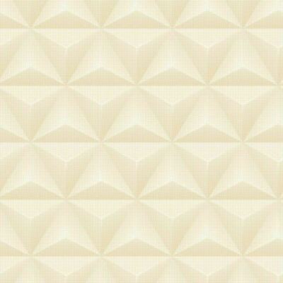 Grandeco 3D Geometrische Metallic Tapete Dreieck Punkte Pfirsich Perle Vinyl