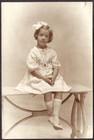 Virginia Gertrude Lairney (sp?) Studio Photo of Beautiful Girl in White (1919)