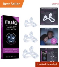 Mute Nasal Dilators - 3-Pack Reusable Snore Reduction Devices for Sleep Quality