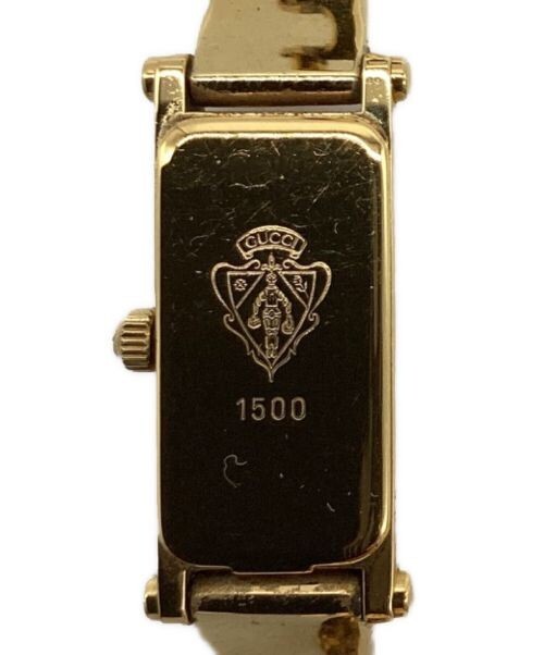 GUCCI ゴールド レディース腕時計グッチ 1500 クォーツ グッチGUCCI 1500L バングルウォッチ レディース腕時計 ゴールド