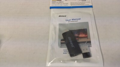 Inland HDMI to USB-C Video Capture Dongle