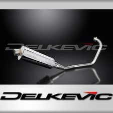 HONDA CBF125 2008-2015 FULL EXHAUST SYSTEM 350mm STAINLESS OVAL BSAU SILENCER