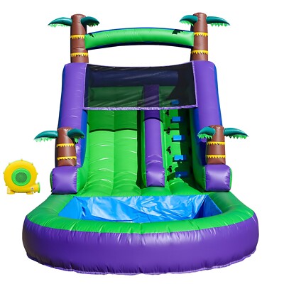 21x9x12ft Commercial PVC Kids Inflatable Water Slide Bounce House with Blower