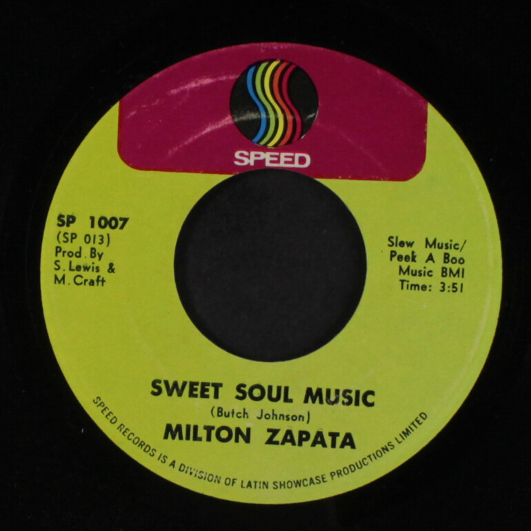 MILTON zapata: sweet soul music / aqui llego zapata Speed Records