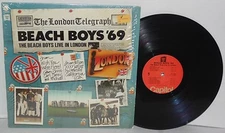 BEACH BOYS '69 Live In London LP VG+ 1976 Capitol Records Vinyl ST11854 