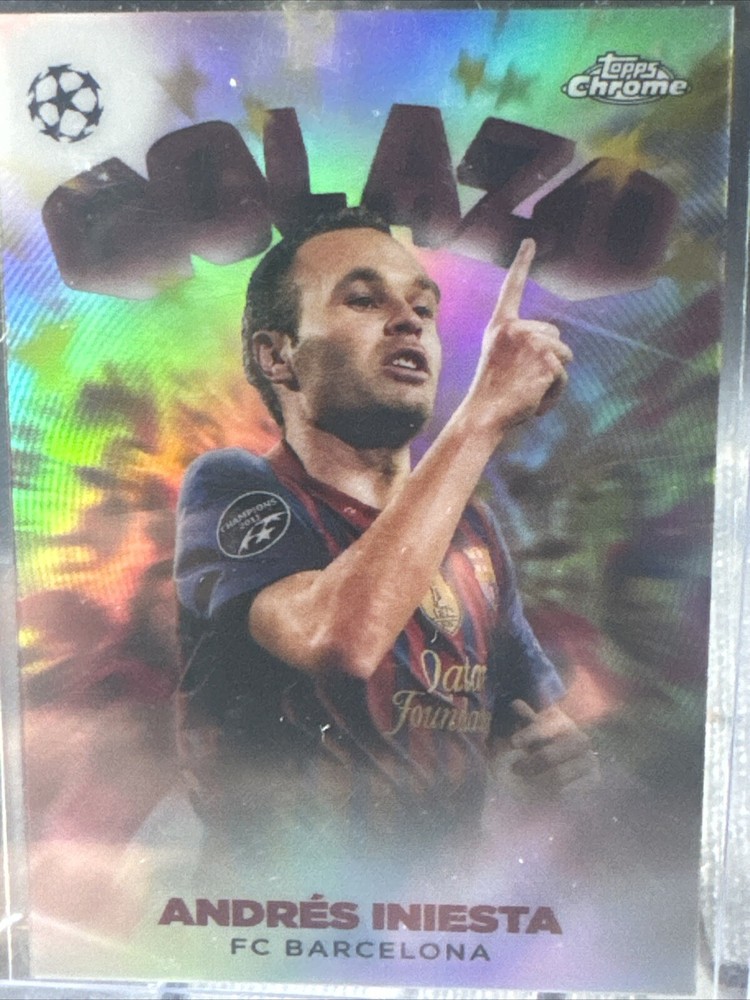2022-23 Topps Chrome UEFA Golazo Andres Iniesta #G-7 Soccer Card