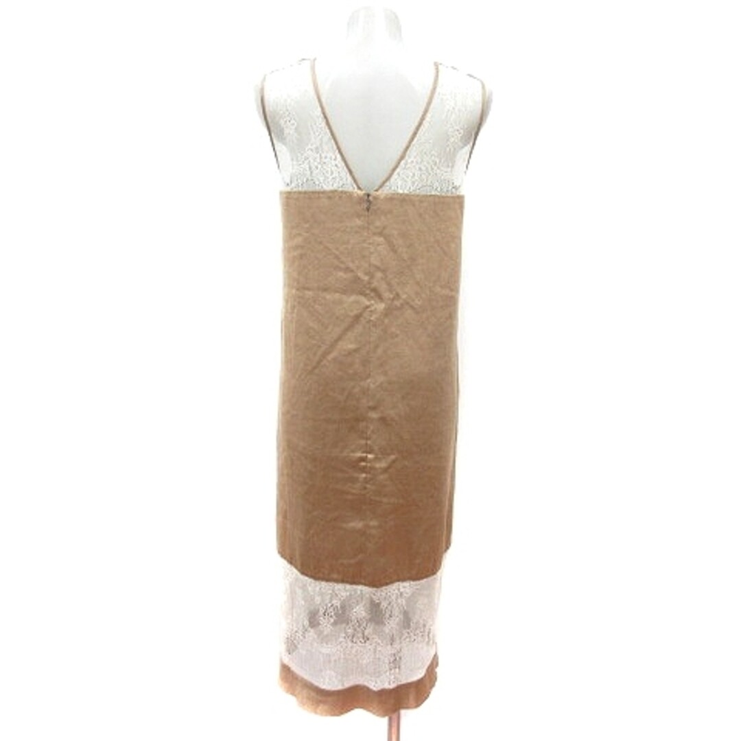 Erin ELIN Dress Long Lace Sleeveless Switch Faux Suede 36 S Erin ELIN Dress Long Lace Sleeveless Switch Faux Suede 36 S