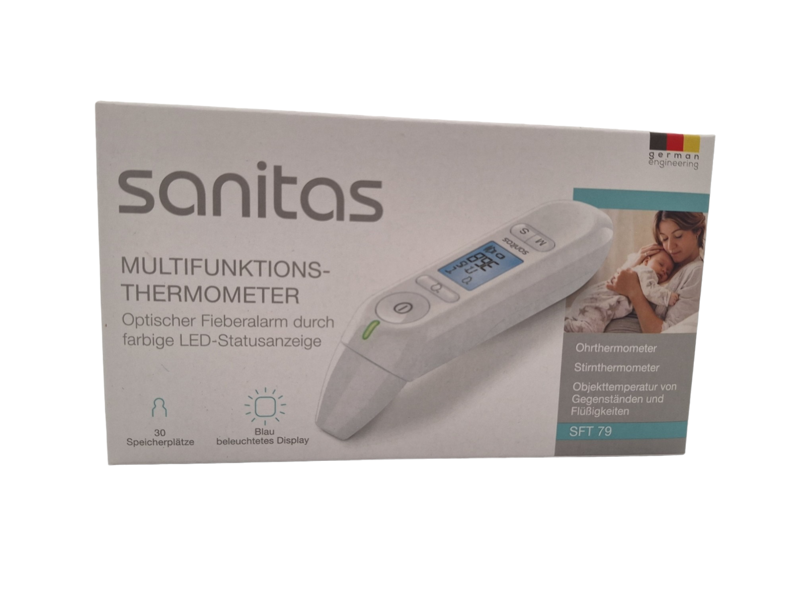 Sanitas MultifunktionsThermometer SFT 79 Thermometer Ohr und