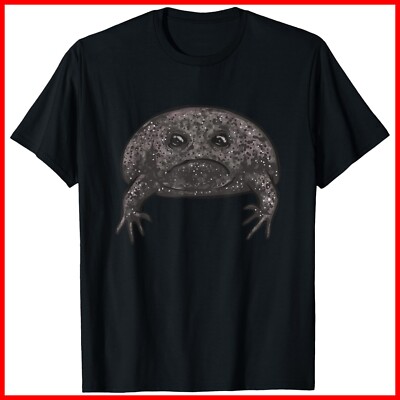 Black Rain Frog Black Desert Rain Frog Black Cotton T-Shirt S-5XL