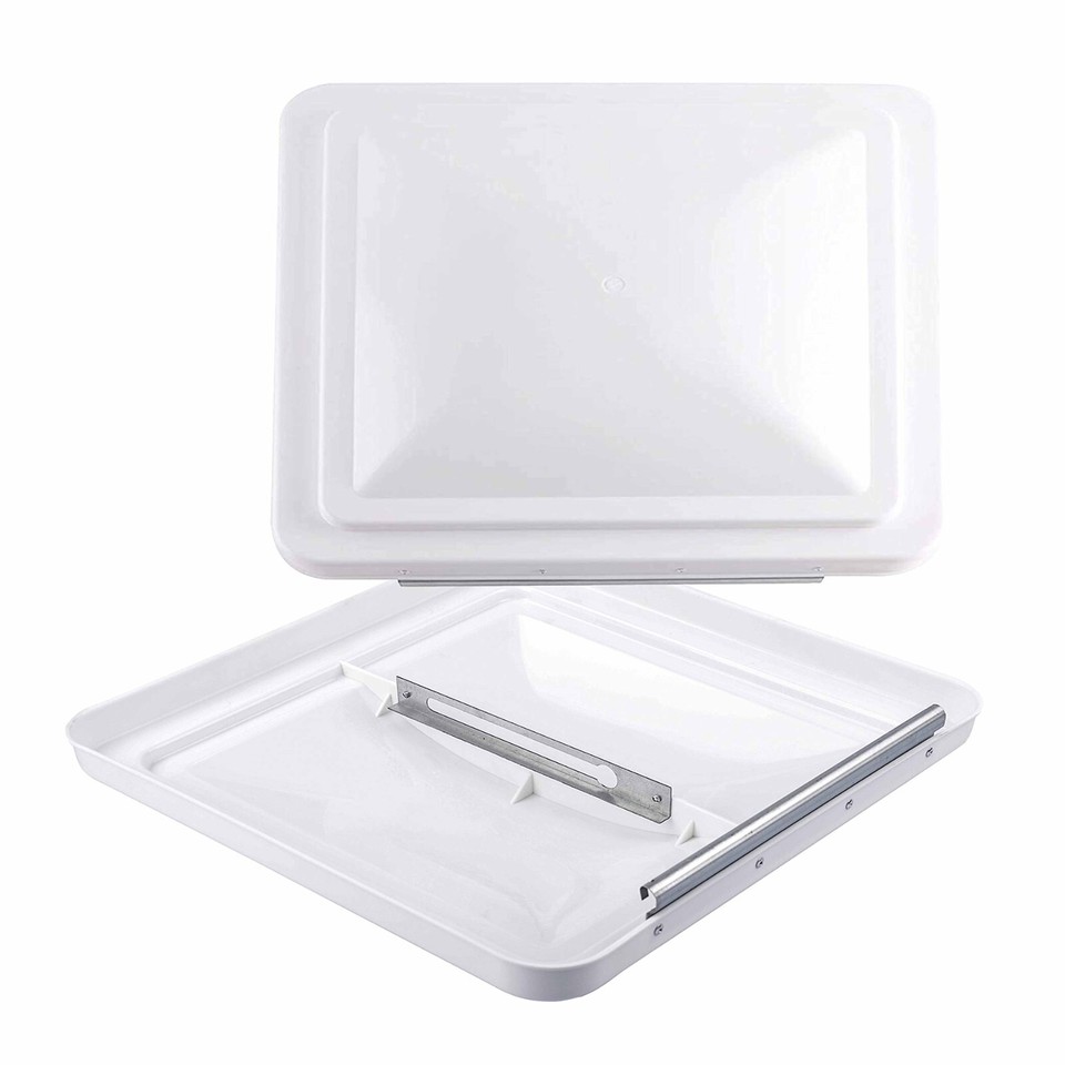 Rv Roof Vent LBK 14" Universal RV, Trailer, Camper, Motorhome (Black 2 Pack) Roof Vent Cover - Vent Lid Replacement , Made In USA For Sale Trailer Roof Vent - Foto 8