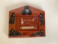 NEW Poodle Photo Frame 3" x 5" or 4" x 6" Desk Top- by Picture Hound Dog Frame