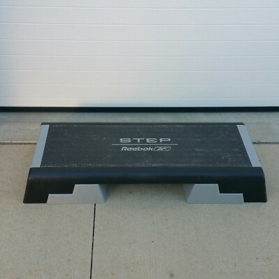 Reebok Aerobics Step Cardio Workout Stepper w/Adjustable Risers 6'' 8'' 10'' height