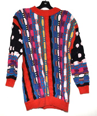Vintage 80s Mariea Kim Cosby Multicolor Striped Coogi Style