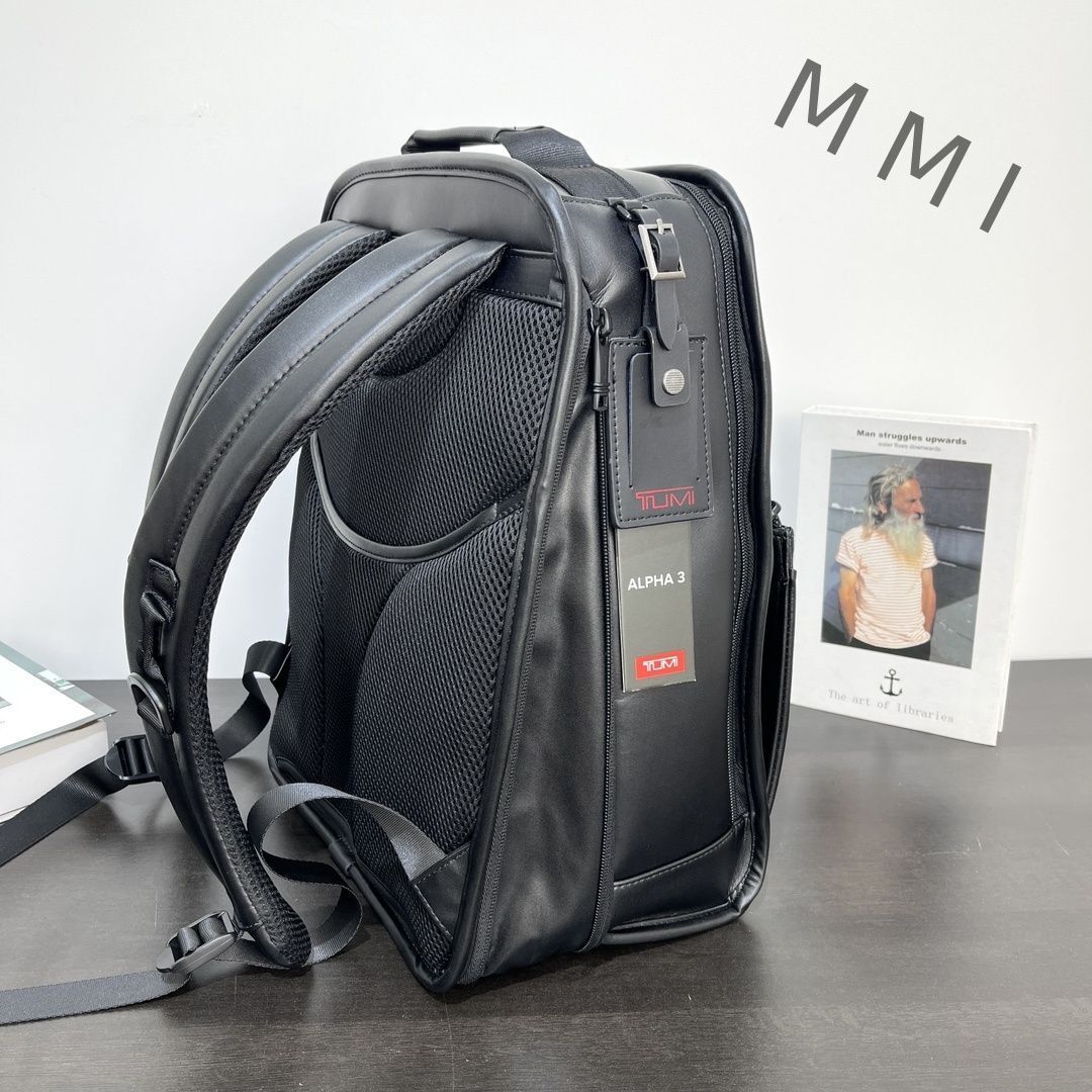 TUMI ALPHA3 Backpack outdoor PC Storage 9603590 Leather