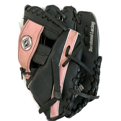 Franklin RTP 9.5 Pink Black Left Hand Throw Softball/Baseball Girls Glove - 第 2/3 張圖片