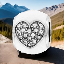 Brighton BLISSFUL HEARTS White Bead J9654F NWOT List 21