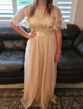 Womens gold formal dress size 8