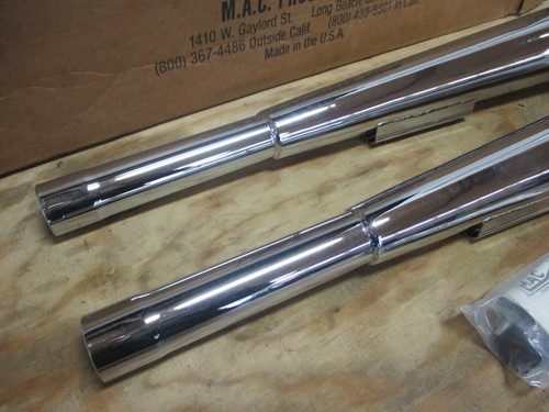 NEW YAMAHA XS650 TWIN ALL MODELS MEGAPHONE EXHAUST PIPE MUFFERS MAC 004-0113 - Bild 2 von 6