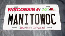 MANITOWOC WISCONSIN Metal License Plate #6 - NEW