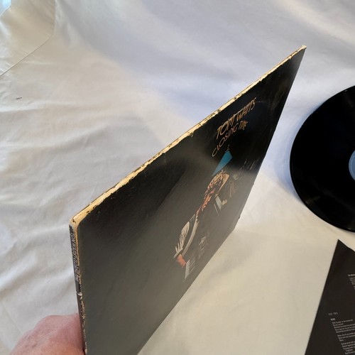 Tom Waits Closing Time LP 1976 Repress w/ All Blue Asylum Label SD-5061 Vinyl VG - Foto 11 di 15
