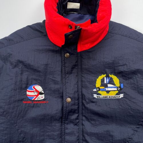 Vintage Williams Renault Collection Nigel Mansell Formula 1 Jacket Men’s F1 sz L - Picture 4 of 17