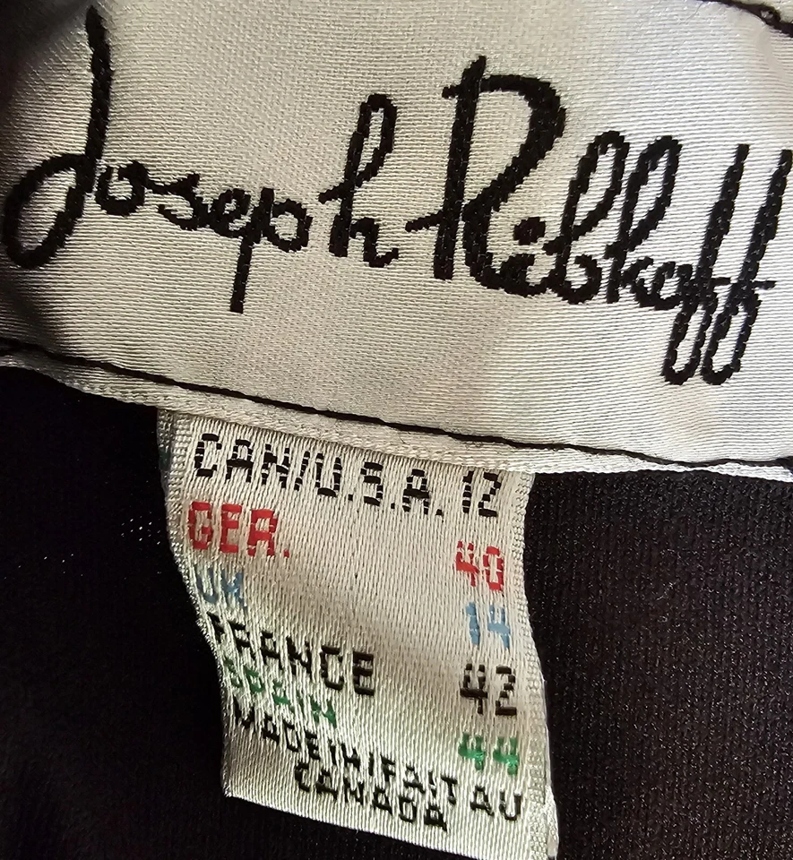 Camisa Top Blusa Joseph Ribkoff Mujer Talla 12 Marrón Negro Rayas Foto 2 de 4