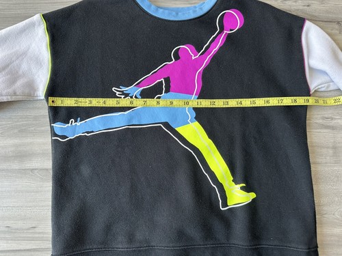 AIR JORDAN Cropped Sweatshirt Girls Size XL (Ages 13-15 Years) Jumpman - Picture 13 of 16