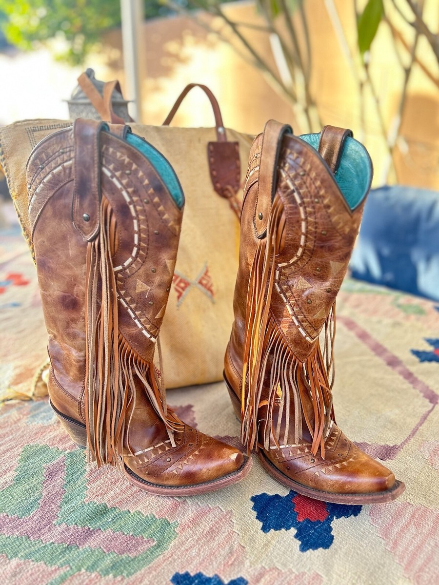 Brown Corral Vintage Cowgirl Boots Corral Women's Brown Vintage
