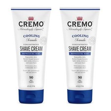 Cremo Cooling Shave Cream Pack of 2 6 Fl Oz Impossibly Slick Formula Paraben ...
