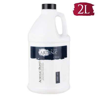 Acrylfarbe Titanweiß 2000ml Acrylfarben Malfarbe Malen Acryl Farbe Künstlerfarbe