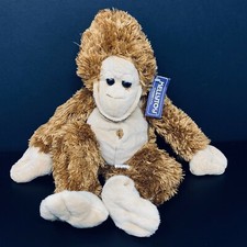 KellyToy Brown Ape Gorilla Chimp Plush Monkey Stuffed Animal Bellybutton Floppy