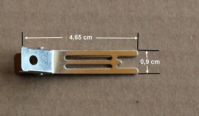 100 x Haarklammern 3-beinig Metallclips Abteilklammern Klammern Metall Comair