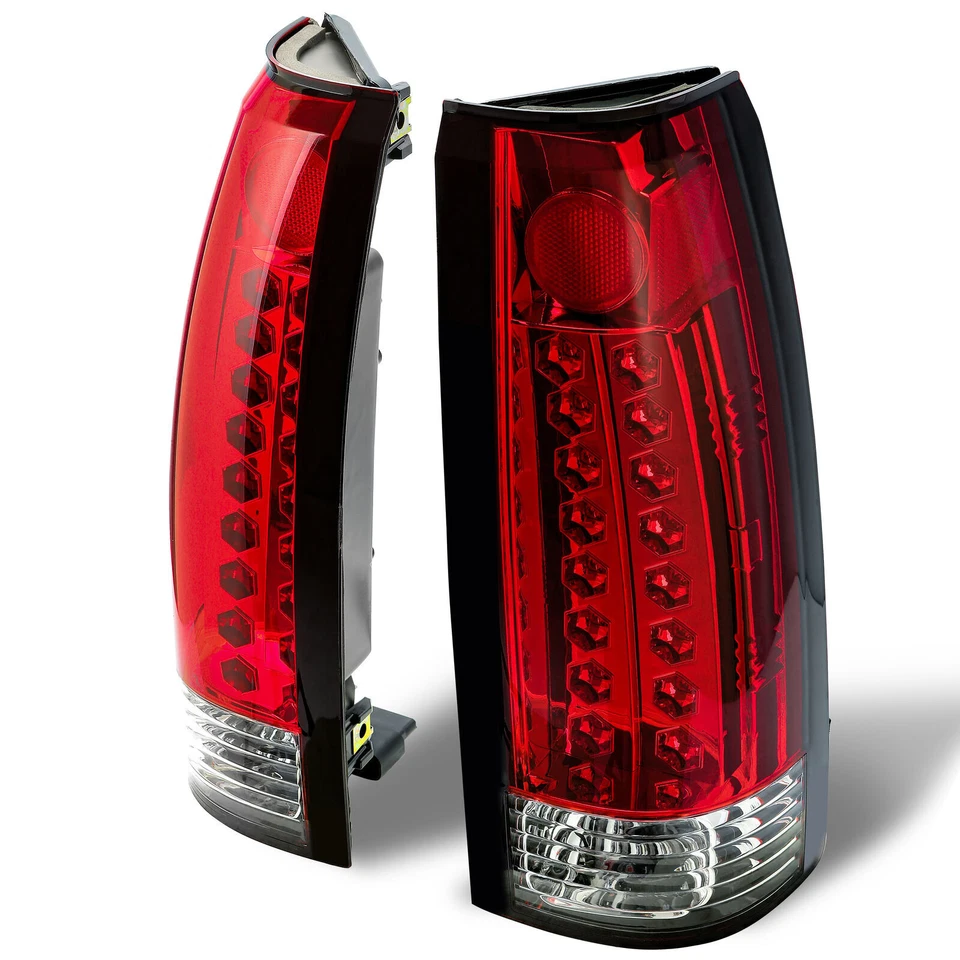 For Chevy Silverado Suburban Tahoe Yukon C/K 1988-1998 Pair LED Tail Lights - Image 2 of 4