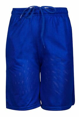 Boys Adjustable Breathable School Uniform Full Mesh U-R-DRY DRI-FIT Gym Shorts