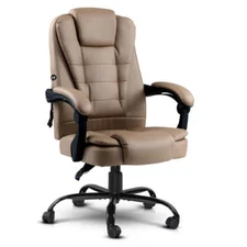 NNEDSZ Massage Office Chair PU Leather Recliner Computer Gaming Chairs Espresso